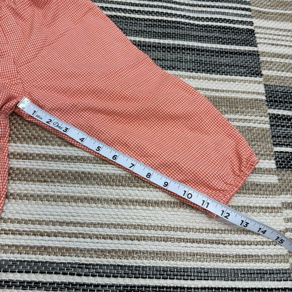 Mulberry St. Outfit Reversible Top Embroidered Gingham Halloween Orange Size 2 - Picture 13 of 13